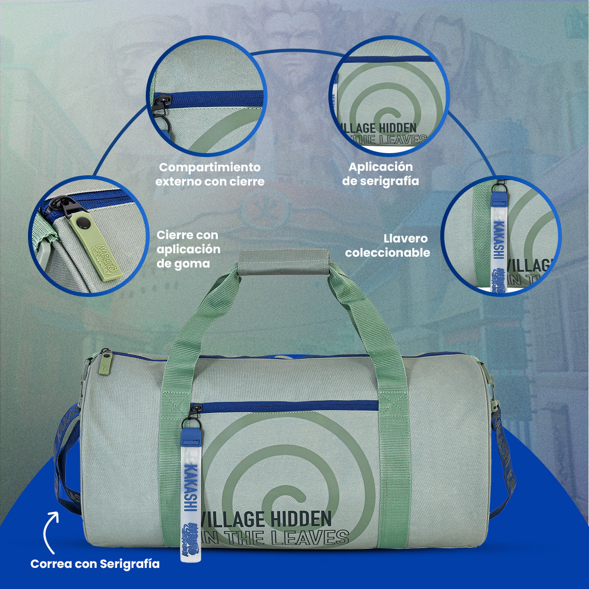 Mochila para Gym de la Aldea de Konoha Naruto