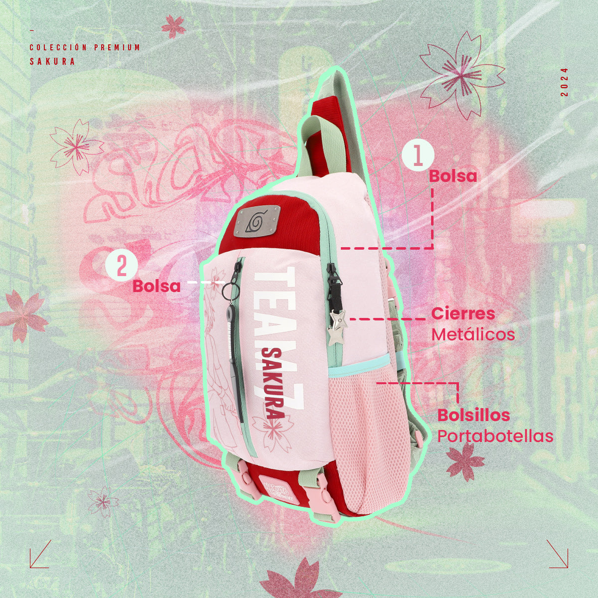 Cross body Naruto Team 7 Sakura