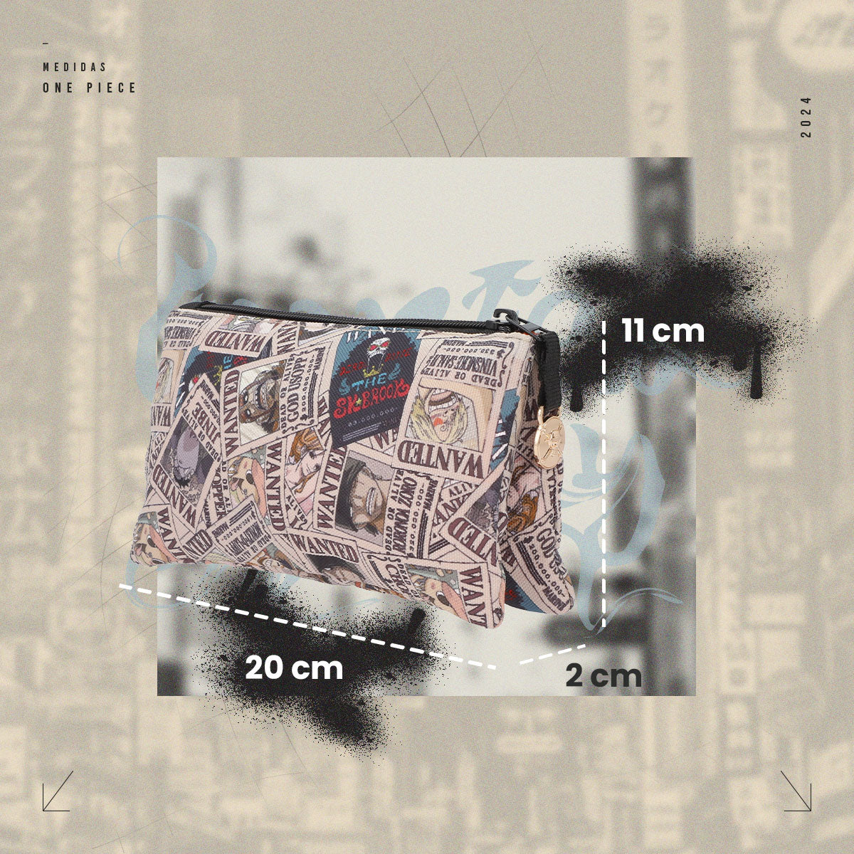 Mochila, Lonchera y Lapicera One Piece Carteles Se Busca