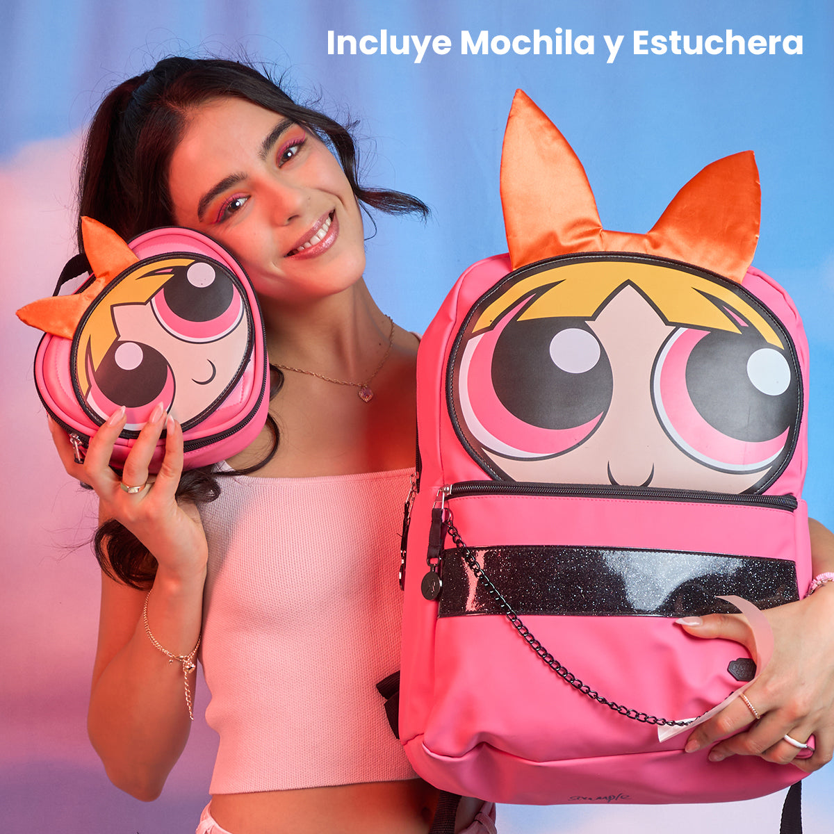 Set Mochila y Estuchera Bombón Las Chicas Superpoderosas New Edition