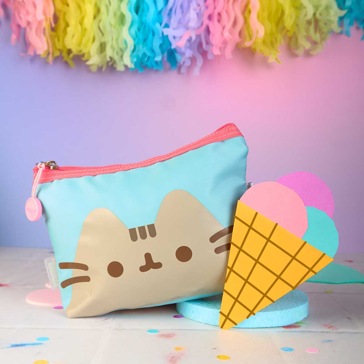 Estuchera Pusheen Heladero Menta y Fresa