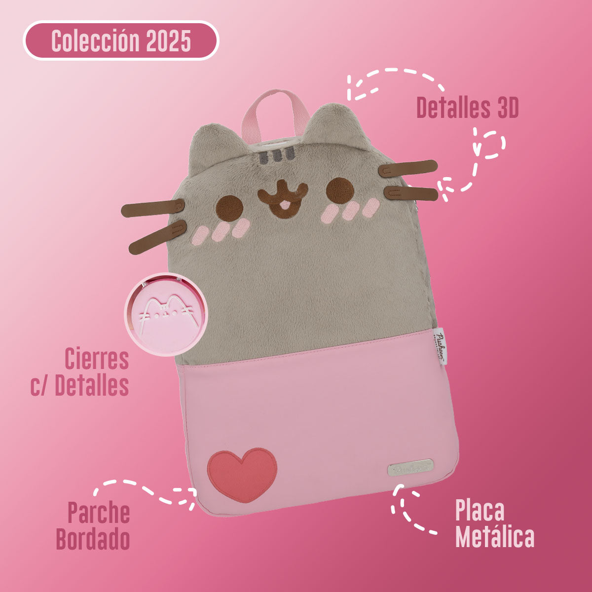 Mochila Pusheen Pink