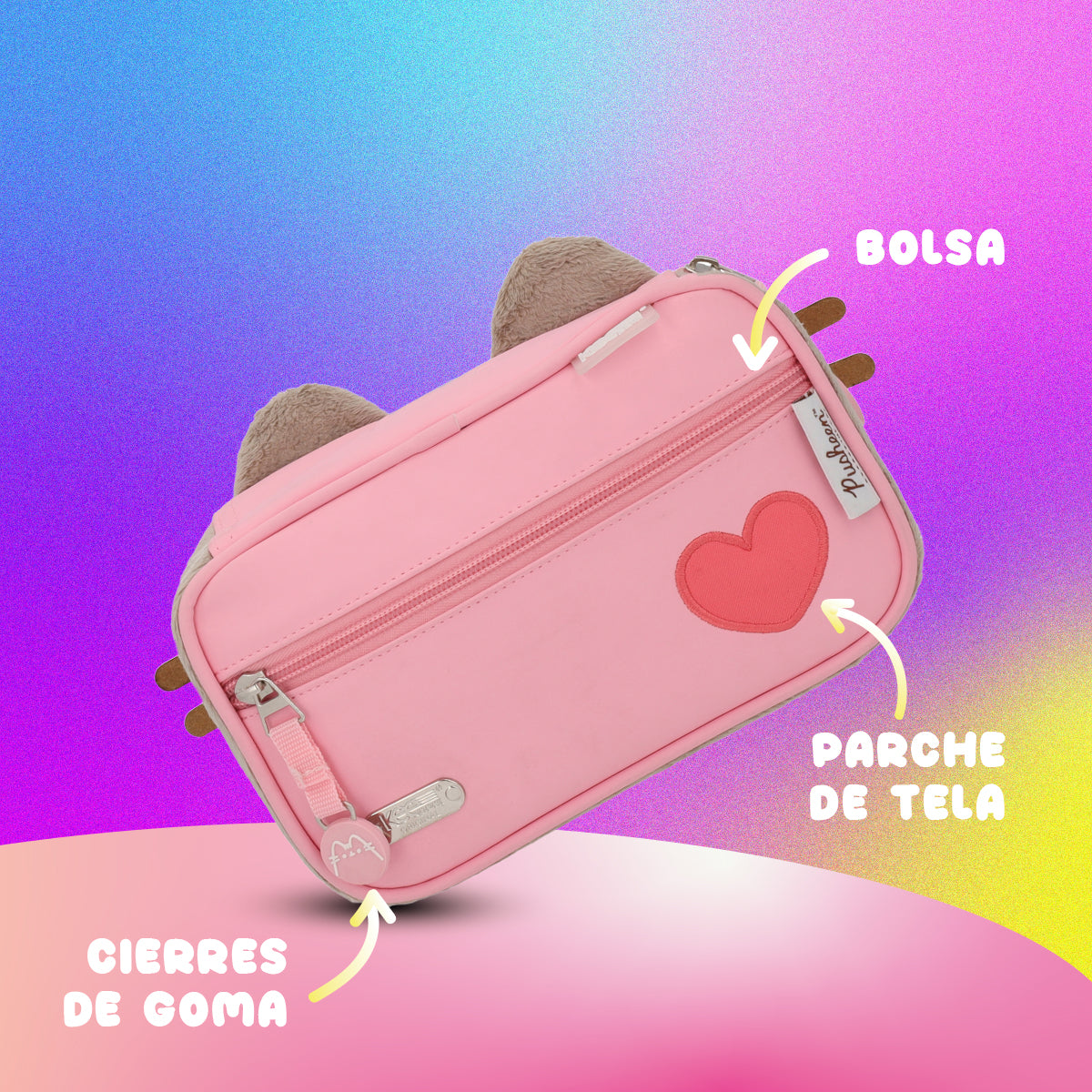 Set Mochila y Estuchera Pusheen Pink Sweet