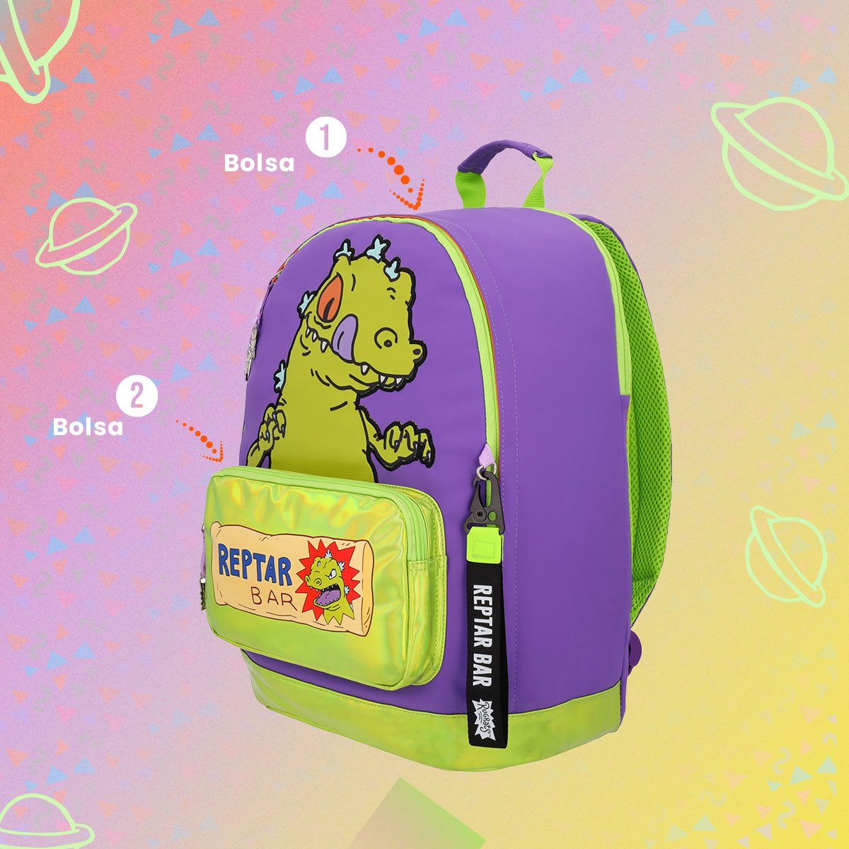 Mochila Rugrats Reptar Chocolate Bar
