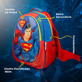 Set Escolar Mochila y Lapicera Superman Con Capa