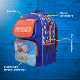 Mochila Escolar Primaria Superman Krypto Lenticular