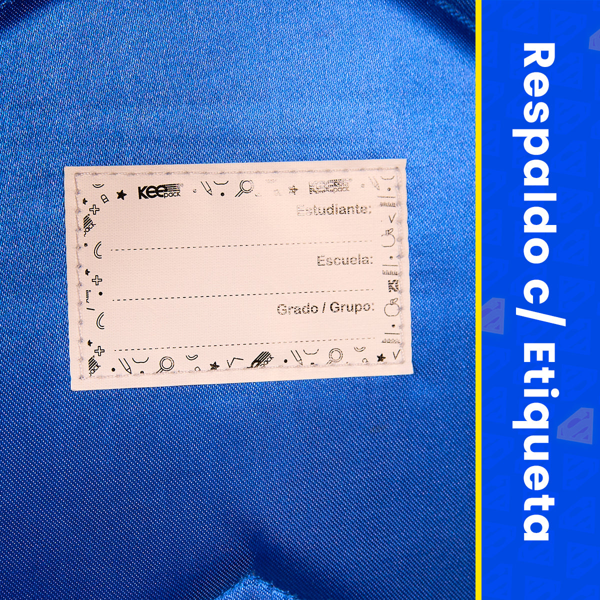 Mochila Escolar Primaria Superman Krypto Lenticular