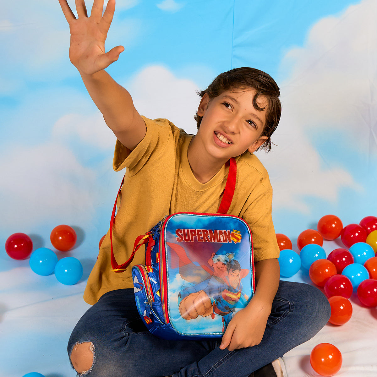 Lonchera Escolar Superman Krypto Lenticular