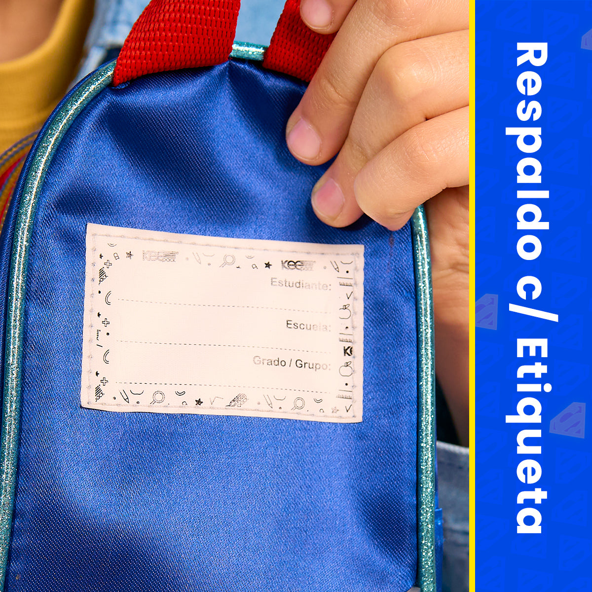 Estuchera Escolar Superman Krypto Lenticular