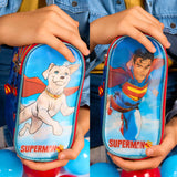 Estuchera Escolar Superman Krypto Lenticular
