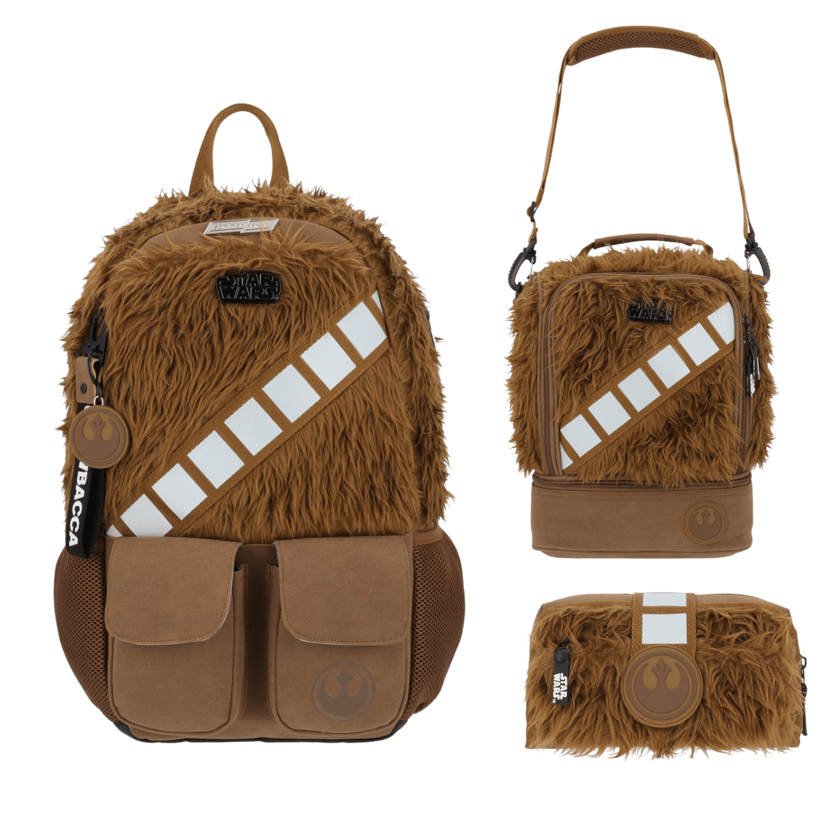 Kit Chewbacca Star Wars - Mochila, lonchera y lapicera